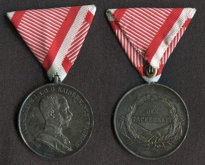 František Josef I. Medaile za statečnost / DER TAPFERKEIT. Ag.