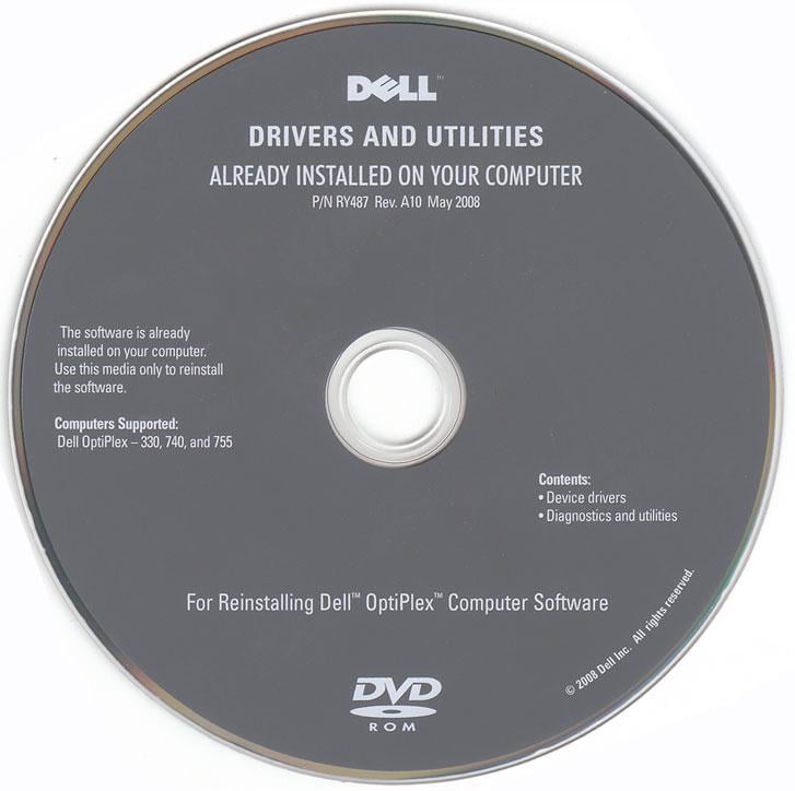 DELL Optiplex 330, 740 and 755 - Drivers and Utilities DVD-ROM | Aukro