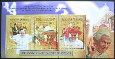 Guinea 2012 Papež Benedikt Mi# 9372-74 Kat 16€ 0986A