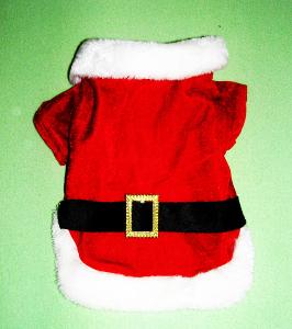 PK17 - SANTA - vánoční obleček ,kostým pro pejska - délka 30cm