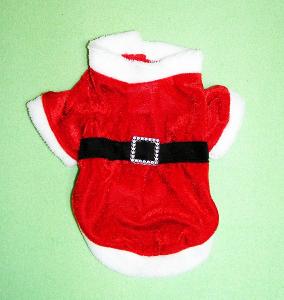 PK16 - SANTA - vánoční obleček ,kostým pro pejska - délka 21cm