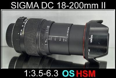 💥 pro Nikon- Sigma DC 18-200mm 1:3.5-6.3 HSM OS II*2. generace**TOP**