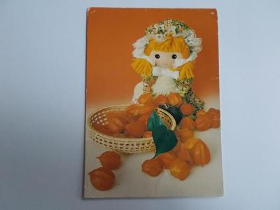 Svátek pohlednice panenka panna  loutka Hampl
