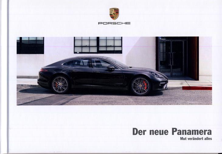 Porsche Panamera prospekt 11 / 2016 DE - Motoristická literatúra