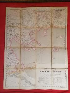 Geripp karte balkan Lander 1878 mapa 