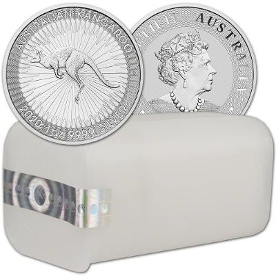 stříbrné mince Klokan 1 oz 999,9/1000 25ks. (tuba)