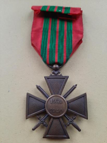 Francie, Croix de Guerre 1939-40, Vichy, citace palma