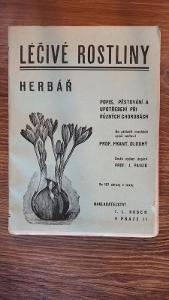 Herbář-lečivé rostliny-157vyobrazení rostlin, bylin-prof.Dlouhý-1941