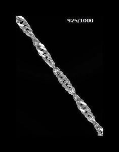 Řetízek stříbro Ag 925/1000 Lambada 45cm