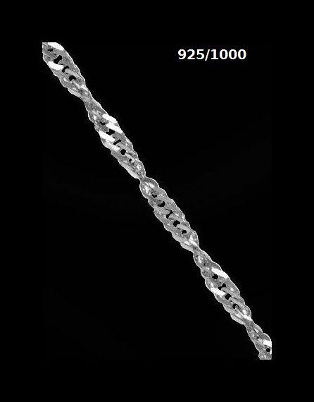 Retiazka striebro Ag 925/1000 Lambada 45cm - Šperky