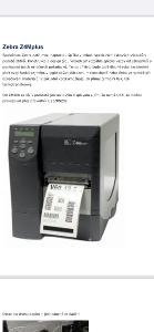 Zebra Z4Mplus  tiskárna etiket a štítků