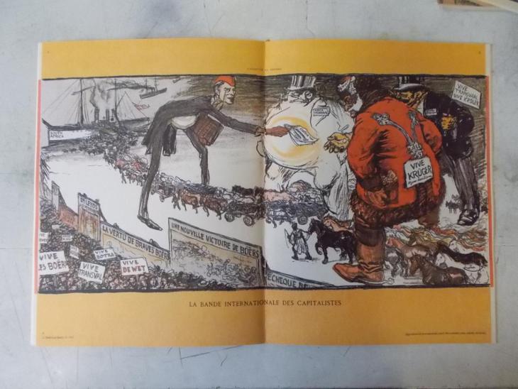 Litografie tisk část sady satira Válečné časopisy František Kupka 