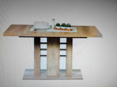 Jídelní stůl rozkládací - světlý dub - bezvadný stav