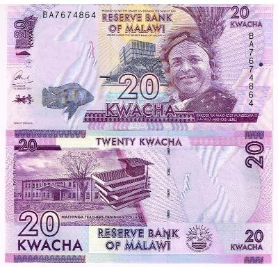 Malawi 20 kwacha UNC / N