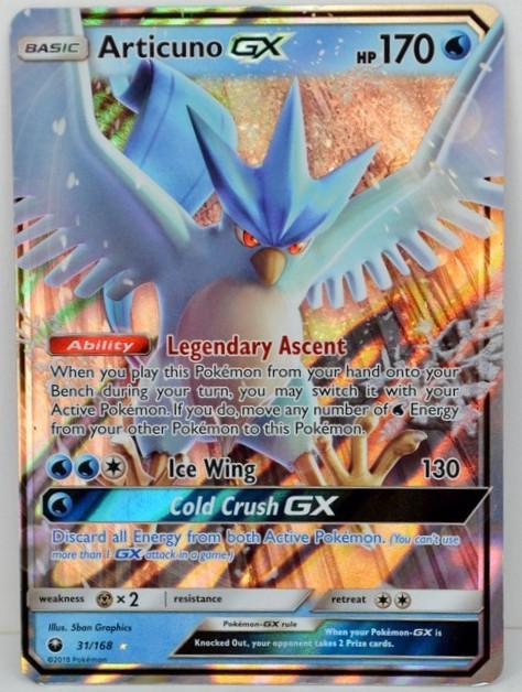 Articuno GX - 31/168 - Ultra Rare