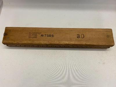 Unikátní staré, dřevěné pouzdro - sušička, forma na doutníky, č. 35