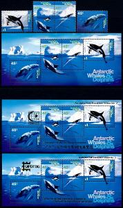 Australská Antarktida 1995 **/Mi. 102-5 + 3x Block 1 a,b,c ,   /L22/