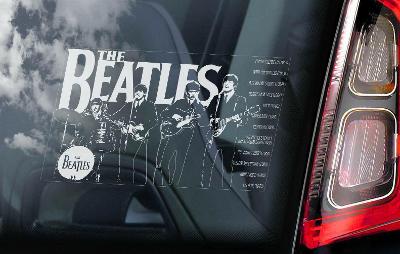 The Beatles - samolepka na sklo auta