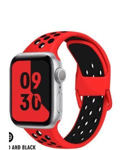Apple Watch náhradní náramek 42mm Sport Black/Red 