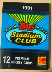 Balíček hokejových karet NHL - Topps stadium club 91/92
