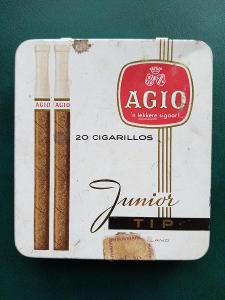 plechová krabička cigarety Agio