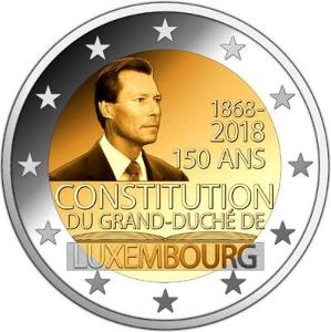 2 euro 2018 LUCEMBURSKO - Ústava - UNC