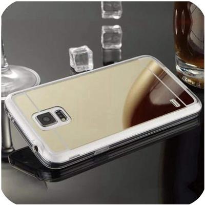 Zlatý zrcadlový kryt na telefon Samsung Galaxy S5