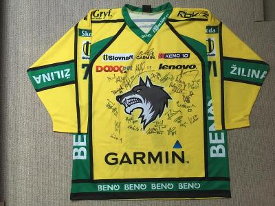 Hokejový Dres Žilina, podepsaný celým mužstvem, sezóna 2008/2009
