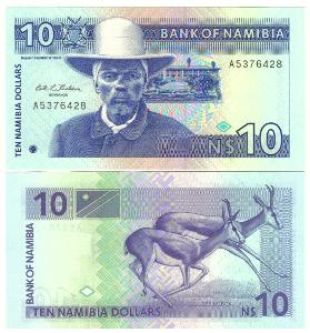 Namíbie 10 Dollars 1993 - UNC - Pick 1
