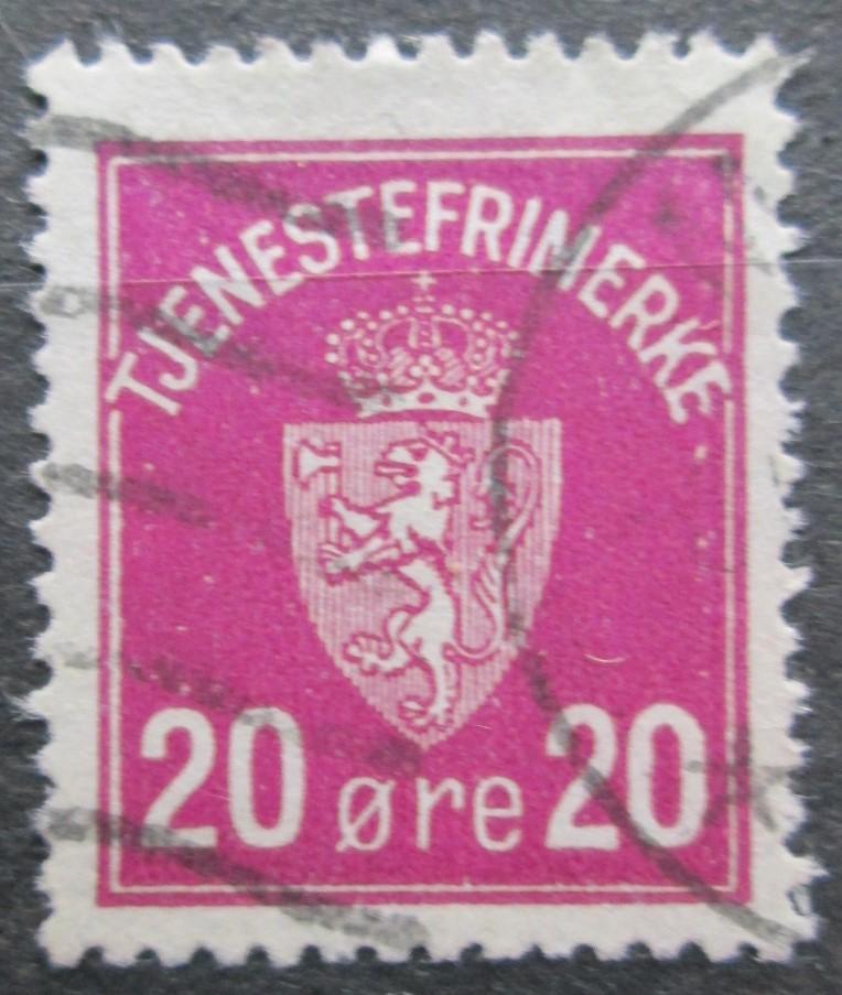 Nórsko 1926 Štátny znak, doplatný Mi# 4 2155 - Známky