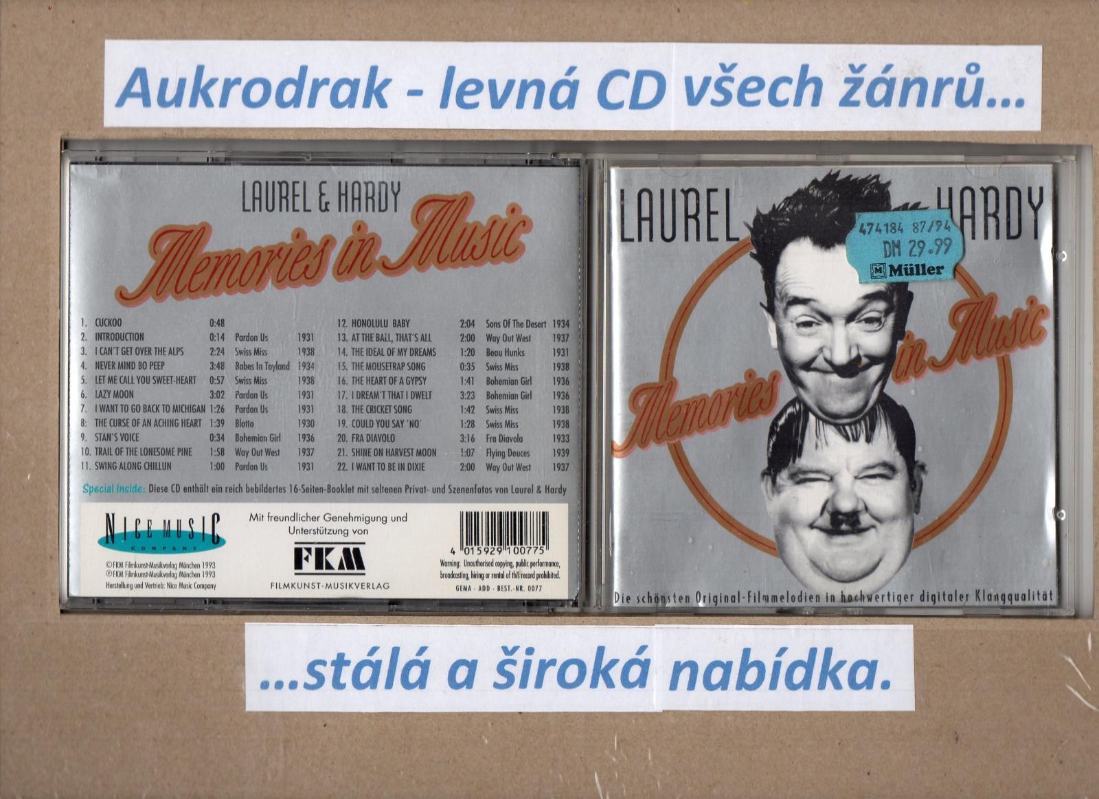 CD/Laurel & Hardy-Memories in Music - Hudba