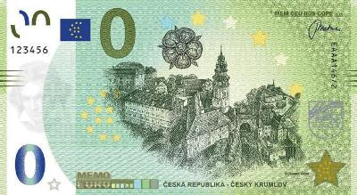 MEMO EURO ČESKÝ KRUMLOV 2020 Memoeuro bankovka 0 Euro 
