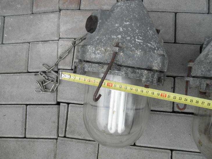 RETRO INDUSTRIÁLNÍ DŮLNÍ LAMPA - 2 ks - Sběratelství