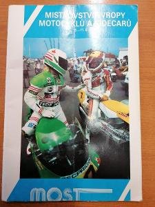Program Mistrovství Evropy motocyklů a sidecarů 1989 Most 