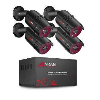 Kamerový systém ANRAN, 4x kamera 2MP HD, 1080P, DVR rekordér, AHD,CCTV