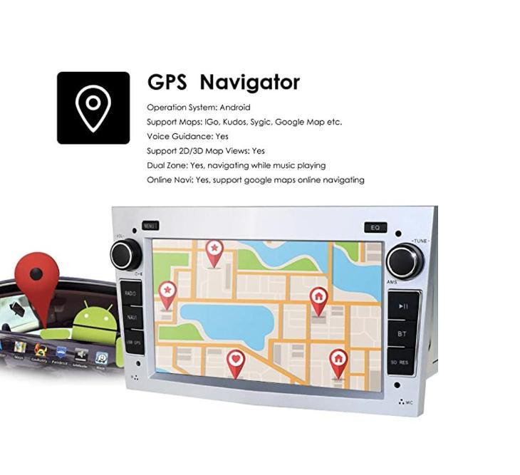 2GB Android 2din autoradio OPEL - KAMERA, GPS navigace, rádio pro OPEL
