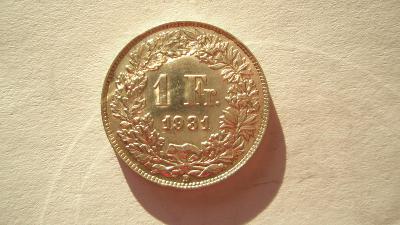 Švýcarsko 1 frank 1931