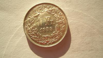 Švýcarsko 1 frank 1939