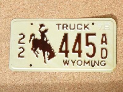 USA SPZ, Wyoming originál...