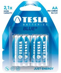Tesla - BLUE+ Zinc Carbon baterie AA (R06, tužková, blister) 6 ks. Nov