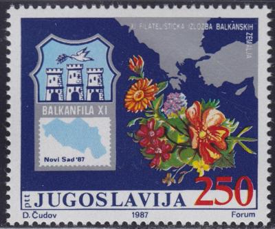 Jugoslávie 1987 Výstava BALKANFILA Mi# 2238 2188