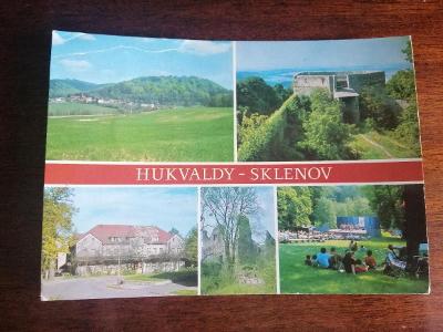 Pohlednice - Hukvaldy-Sklenov, prošla poštou 