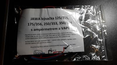 kompletní kabeláž JAWA kývačka s ampérmetrem pro VAPE