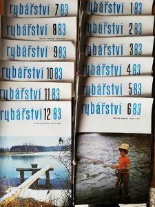 Časopis Rybářství 1983, 12 čísel