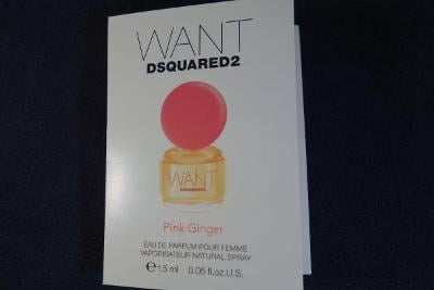 Parfém dámský - Dsquared2 Want  Pink Ginger - vzorek 1.5 ml