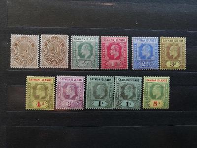 Kajmanské ostrovy 1907- * bez 10s kompletní definitiva Eduard VII 230£