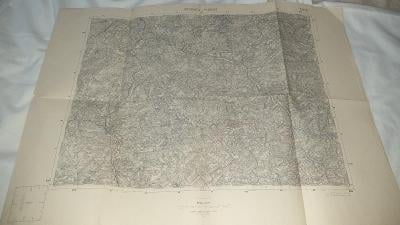 Stará vojenská mapa 1935-Rossbach-Plauen-Kozí hřbet-Krušné Hory-Sudety
