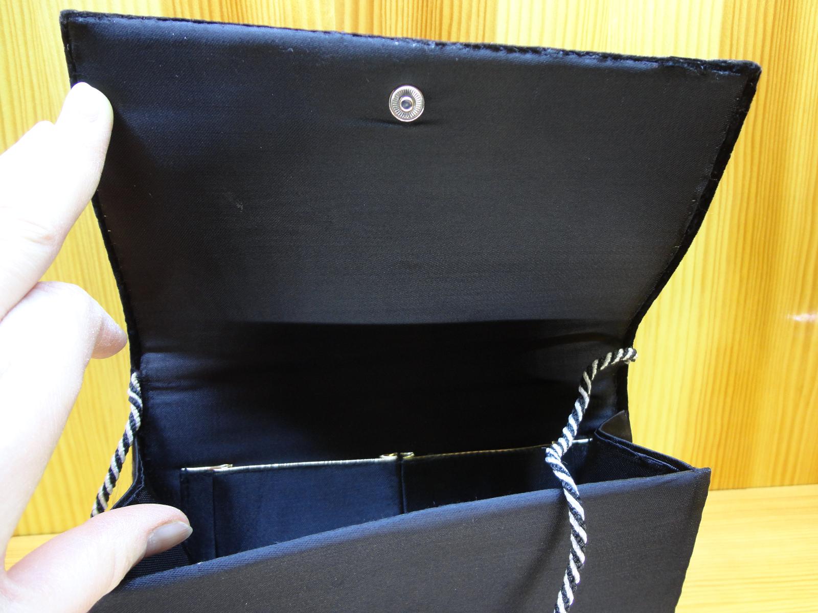 Luxusní černá orientální indická taštička kabelka taška kabela - Dámské kabelky