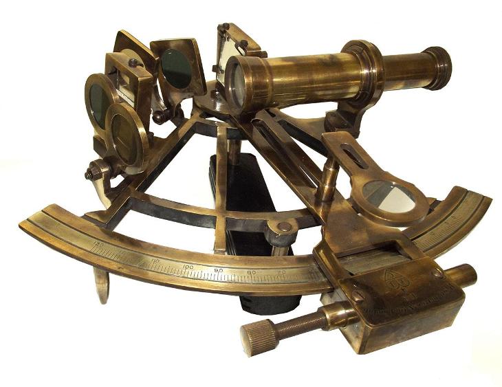 Henry Barrow Londýn námořní sextant z mosazi - Sběratelství
