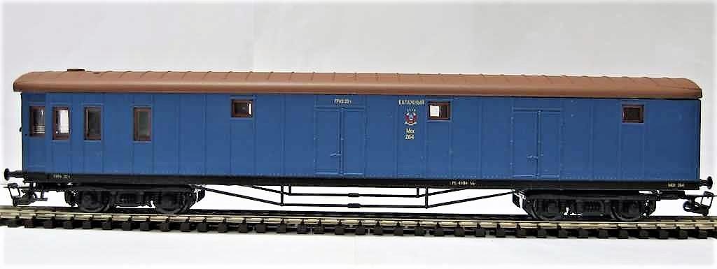 PERESVET 2221 Vůz pro zavazadla (modrý) SZD III / TT *RAR* - Modelová železnice